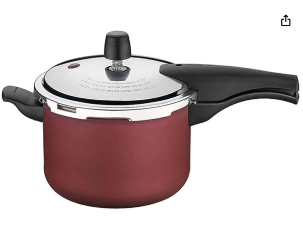 Panela De Pressão Tramontina Vancouver Vermelha 4,5L.