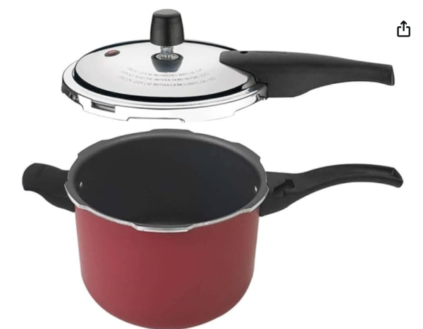 Panela De Pressão Tramontina Vancouver Vermelha 4,5L. - Imagem 3