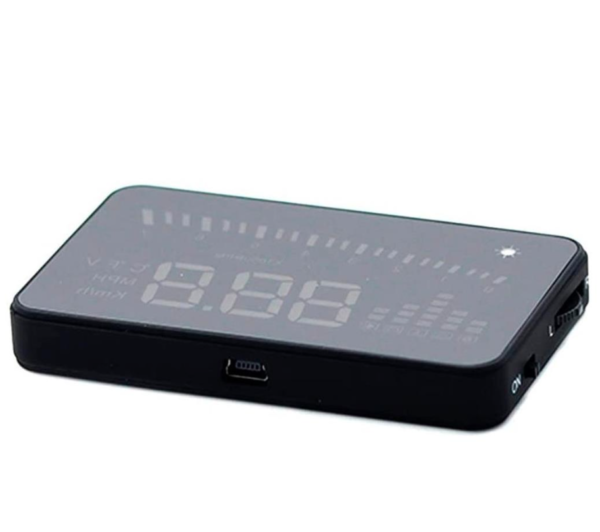 Velocimetro Contagiros Digital Automotivo Para-brisa Computador de Bordo HUD OBD II - Imagem 5