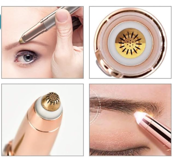 Removedor de sobrancelhas, remoção de pelos, USB , recarregáveil, indolor - Imagem 6